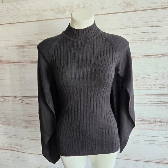 Guess Ribbed Mock New Sweater Cape sz XS - Picture 1 of 7